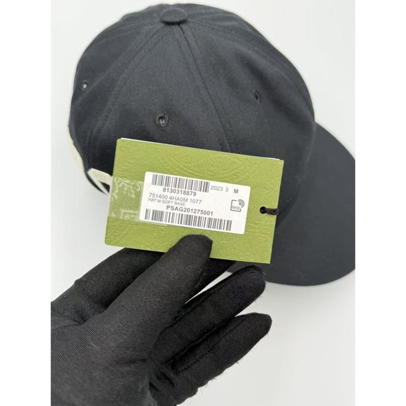 Gucci Men’s Patch 25 Baseball Cap Hat Black M  751400 - Picture 10 of 14